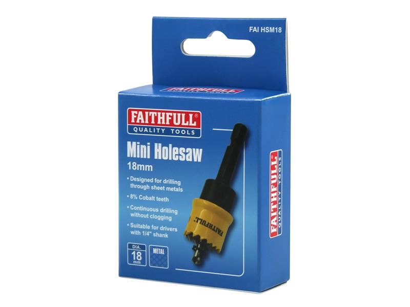Faithfull Mini Holesaw 18mm Faithfull - RockBottom Northampton