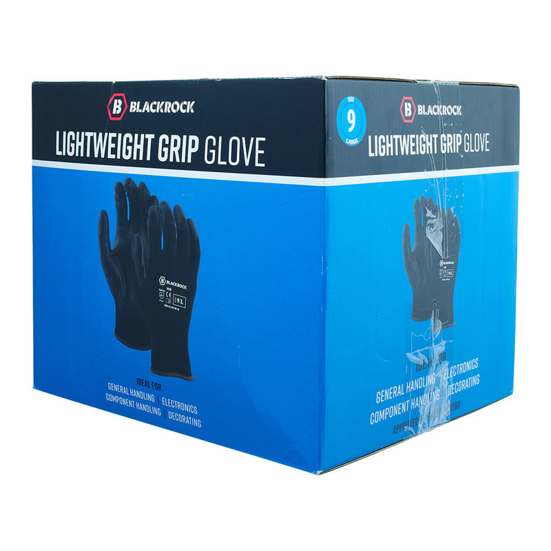 Blackrock Lightweight PU Gripper Gloves Box 48 Pairs - size 8/M