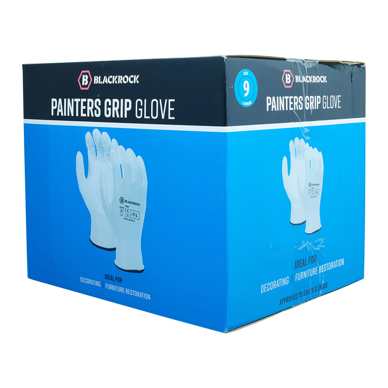 Blackrock Painter's Lightweight PU Gripper Gloves Box 48 Pairs - size 10/XL