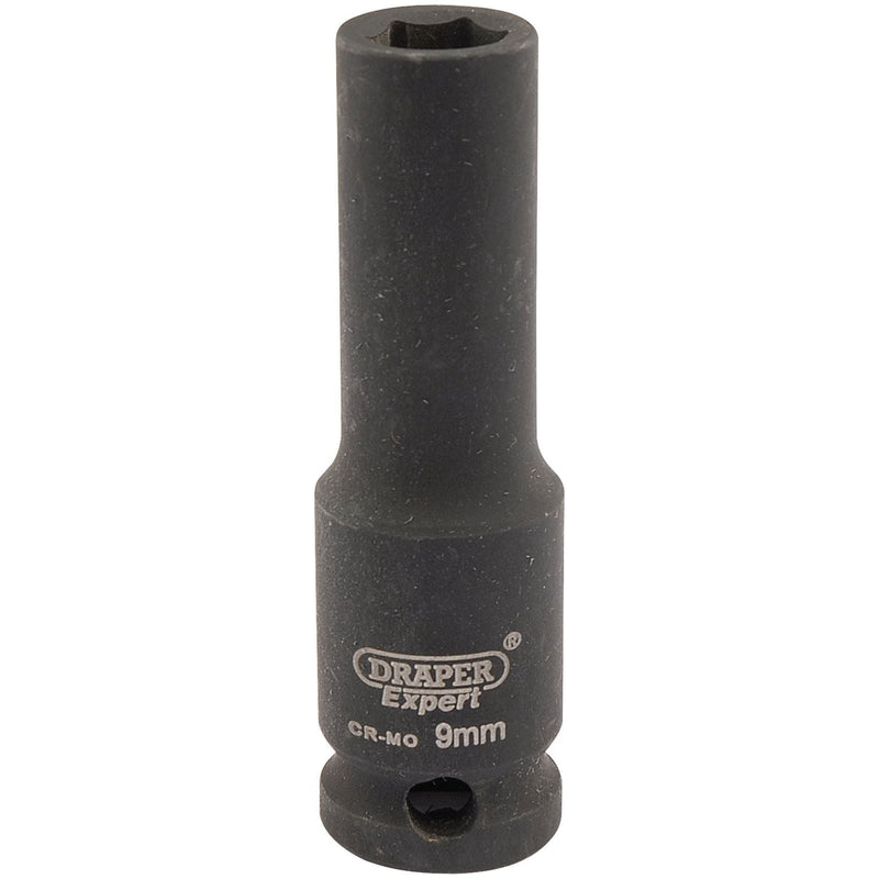 Draper Expert HI-TORQ 6 Point Deep Impact Socket, 3/8" Sq. Dr., 9mm Draper - Town Tools 