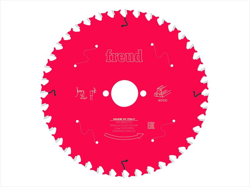 Freud Wood Circular Saw Blade 190 x 30 x 2.4/1.6mm x 40T