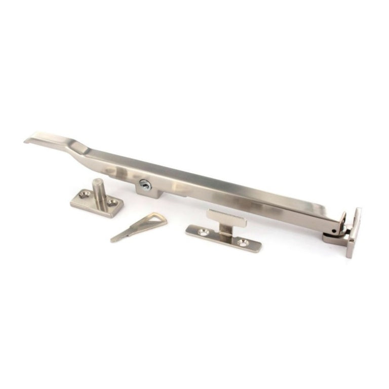 Securit Locking Casement Stay Brushed Nickel 250mm - Pack of 5