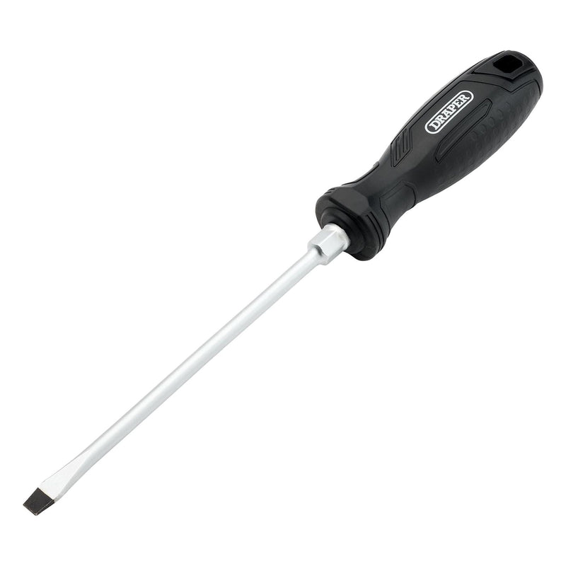 Draper Slotted Hard Grip Screwdriver, 6.5 x 150mm Draper - Town Tools