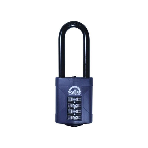 Squire CP50/2.5 Combination Padlock 4-Wheel 50mm Extra Long Shackle 63.5mm Squire - RockBottom Nothampton
