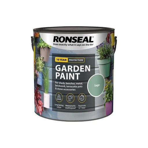 Ronseal Garden Paint Sage 2.5 litre Ronseal - RockBottom Nothampton