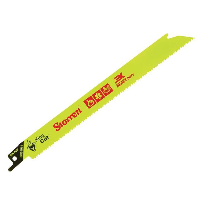 Starrett BR81014-5 Bi-Metal King Cut™ Demolition Blade 203mm 10-14 TPI (Pack 5) Starrett - RockBottom Nothampton