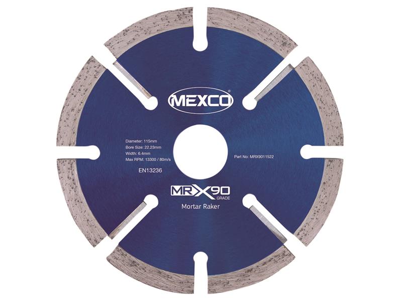 MEXCO - X90 Grade Mortar Raking Diamond Blade 115 x 22mm