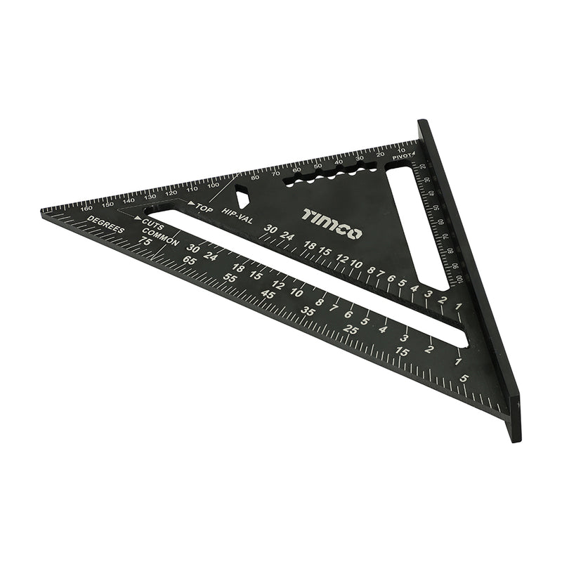 TIMCO Rafter Square, Triangular Roofing Square, Presicion Roofing Measuring Tool, Aluminium Rafter Square