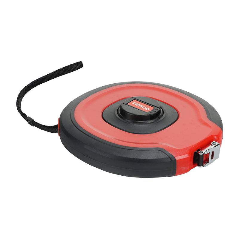 TIMCO Closed Reel Long Tape Measure, Surveyors Fibreglass
