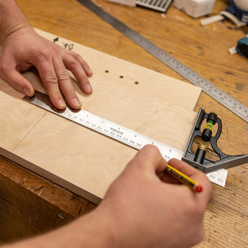 TIMCO Combination Square Set Square, Adjustable Carpentry Square