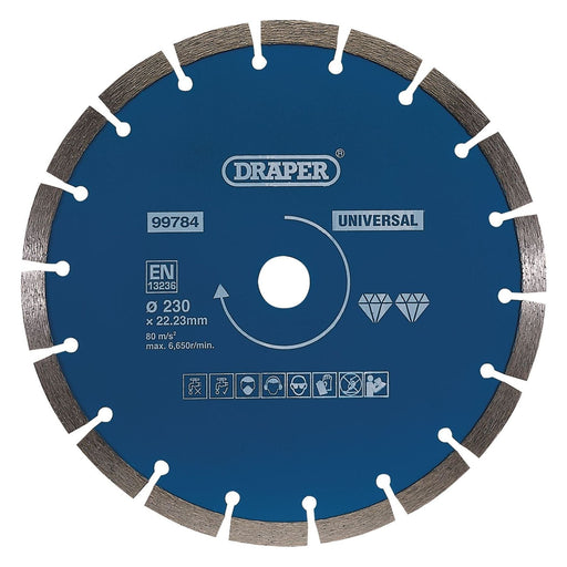 Draper Segmented Diamond Blade, 230mm 99784 Draper - Town Tools 