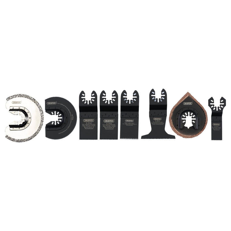 Draper Oscillating Multi-Tool Blade Set Including Ceramics (8 Piece) 70480 Draper - Town Tools 
