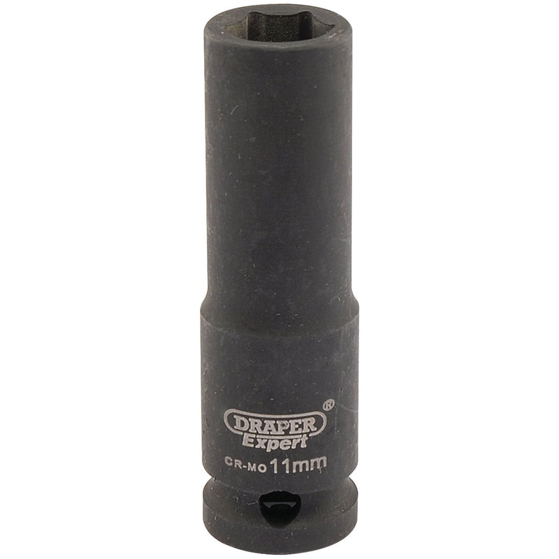 Draper Expert HI-TORQ 6 Point Deep Impact Socket, 3/8" Sq. Dr., 11mm Draper - Town Tools 