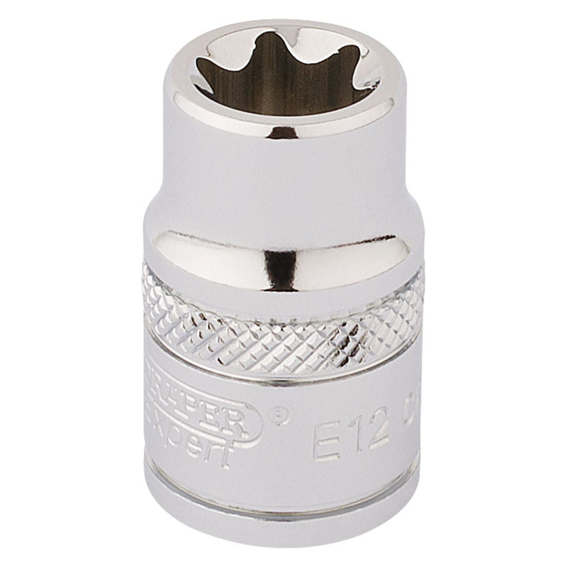 Draper TX-STAR Socket, 3/8" Sq. Dr., E12 34187 Draper - Town Tools 