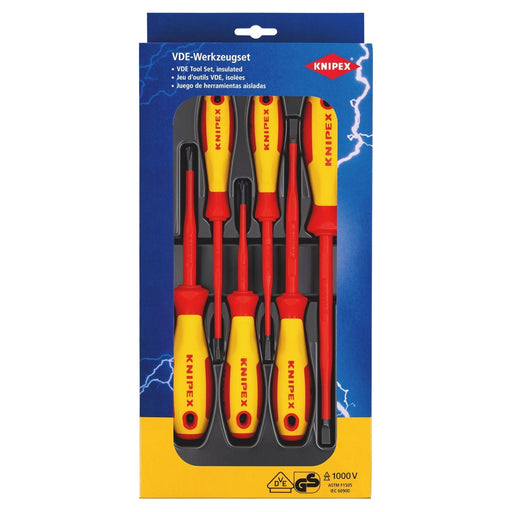 Draper Knipex 00 20 12 V02 VDE Insulated Slotted/Phillips Screwdriver Set Draper - Town Tools