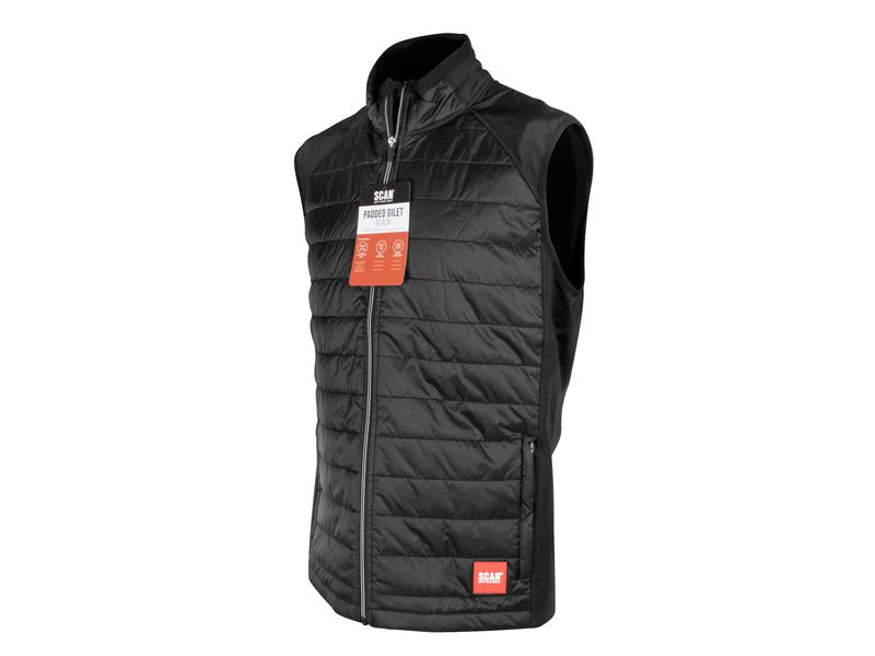 Scan Padded Gilet with Stretch Back - XXL