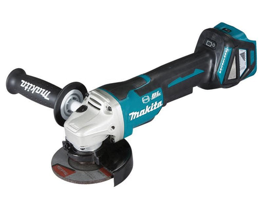Makita DGA467Z Brushless LXT Paddle Switch Angle Grinder 115mm 18V Bare Unit Makita - RockBottom Northampton 