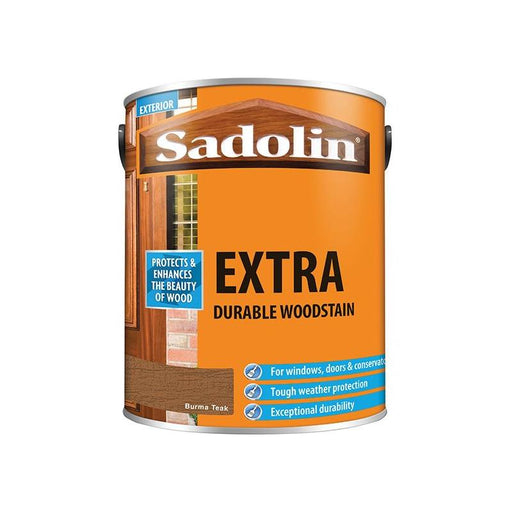 Sadolin Extra Durable Woodstain Burma Teak 5 litre Sadolin - RockBottom Nothampton