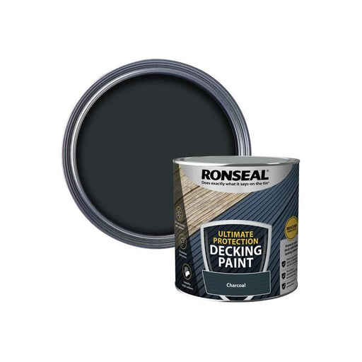 Ronseal Ultimate Protection Decking Paint Charcoal 2.5 litre Ronseal - RockBottom Nothampton