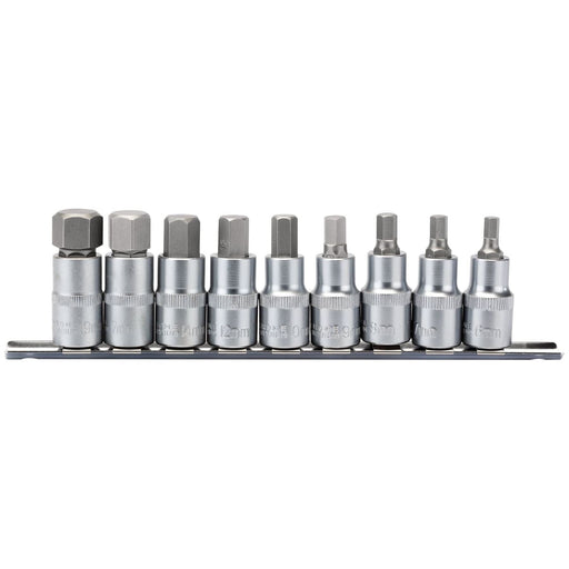 Draper Metric Hex. Socket Bit Set, 1/2" Sq. Dr., 55mm (9 Piece) 16307 Draper - Town Tools 