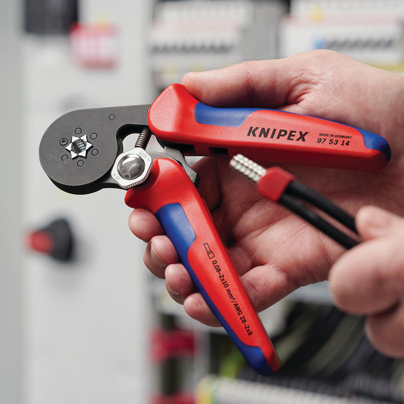 Draper 87800 KNIPEX 97 53 14 SB Self- Adjusting Crimping Pliers, 2 x 10 mm&sup2;, 180mm