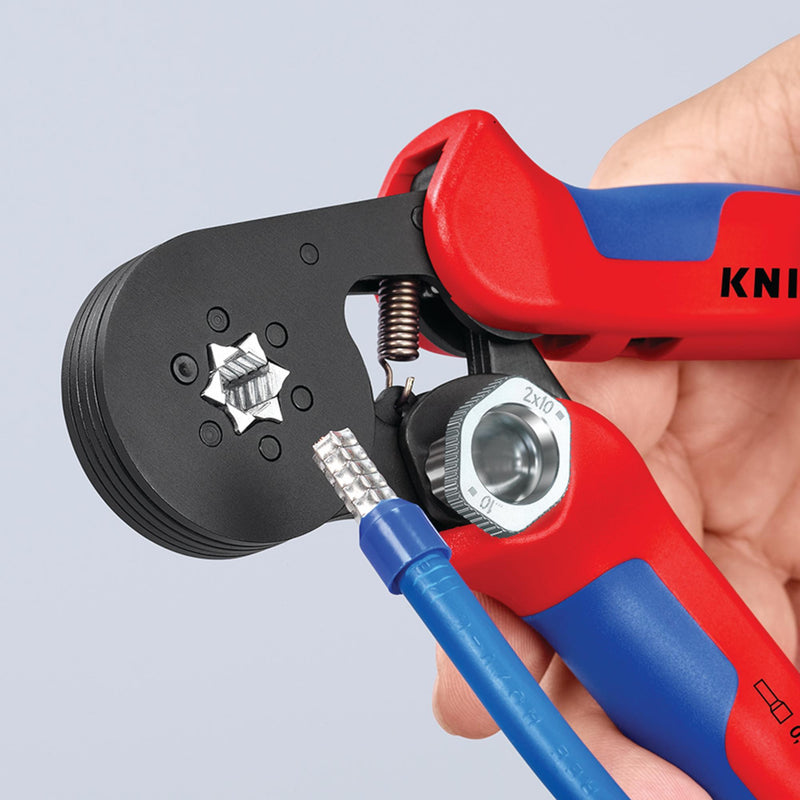 Draper 87800 KNIPEX 97 53 14 SB Self- Adjusting Crimping Pliers, 2 x 10 mm&sup2;, 180mm