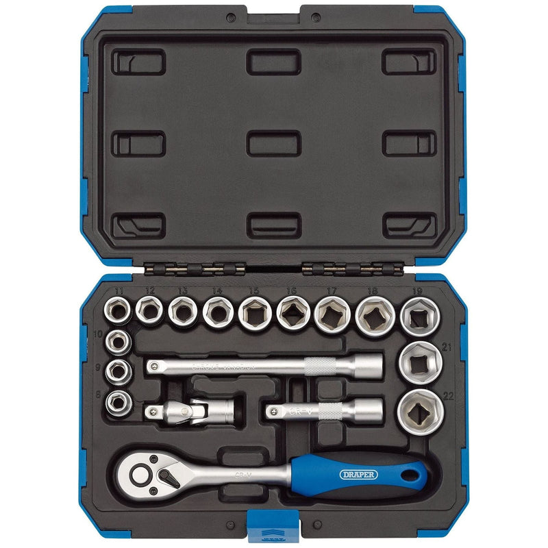 Draper Metric Socket Set, 3/8" Sq. Dr. (18 Piece) 16359 Draper - Town Tools 