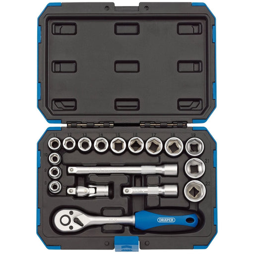 Draper Metric Socket Set, 3/8" Sq. Dr. (18 Piece) 16359 Draper - Town Tools 