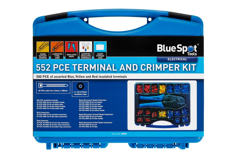 Blue Spot Tools 552 PCE Terminal And Crimper Kit