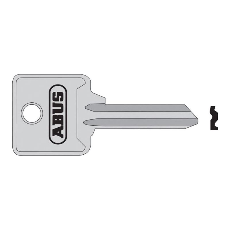 Abus Mechanical 85/40 40mm Right Hand Key Blank ABUS Mechanical - RockBottom Northampton 