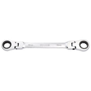 Draper HI-TORQ Metric Flexible Head Double Ring Ratchet Spanner, 18 x 19mm Draper - Town Tools