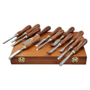 Faithfull Wood Carving Chisels Set in Case, 12 Piece Faithfull - RockBottom Northampton