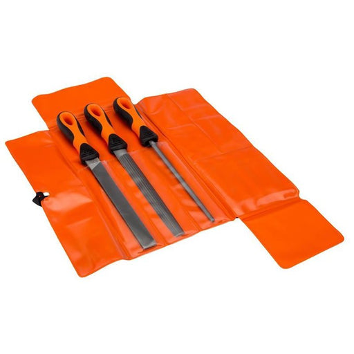 Bahco 200mm (8in) ERGO™ Engineering File Set, 3 Piece Bahco - NorthantsTrade Northampton