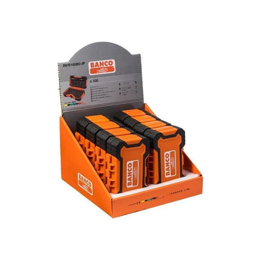 Bahco 100 Piece Colour Bit Set Display (8 x Sets) Bahco - RockBottom Northampton