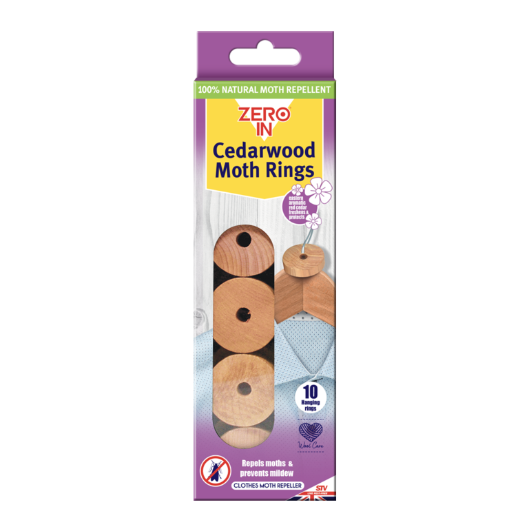 Zero In Cedarwood Moth Rings 10 pack