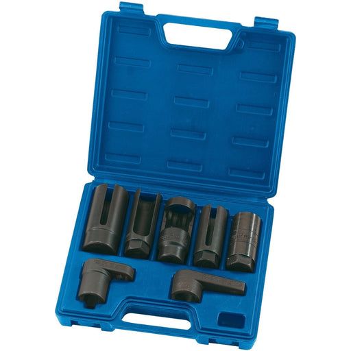 Draper Lambda/Oxygen Sensor Socket Set, 3/8", 1/2" Sq. Dr. (7 Piece) 89765 Draper - Town Tools 