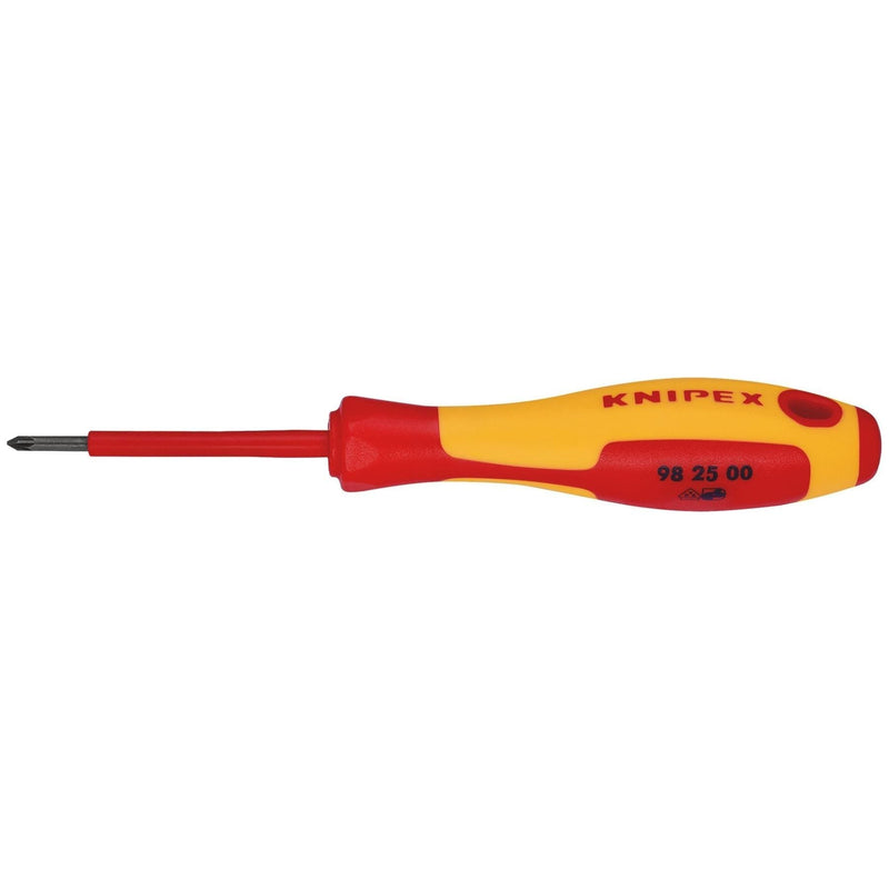 Draper Knipex 98 25 00 VDE Insulated Pozidriv Screwdriver, PZ0 x 60mm Draper - Town Tools