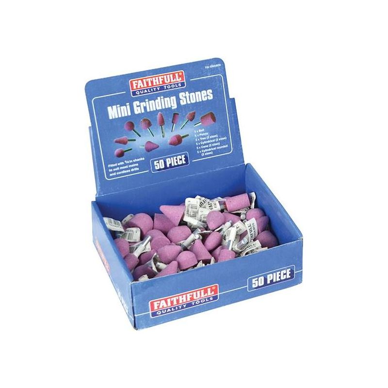 Faithfull Mini Grinding Wheel Assortment, 50 Piece Faithfull - RockBottom Northampton