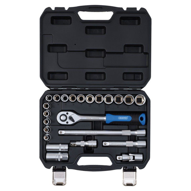 Draper Draper HI-TORQ Metric Socket Set, 1/2" Sq.. Dr. (23 Piece) Draper - Town Tools