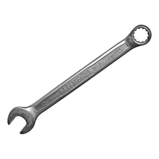 Faithfull Combination Spanner CV Satin Finish 12mm Faithfull - RockBottom Northampton