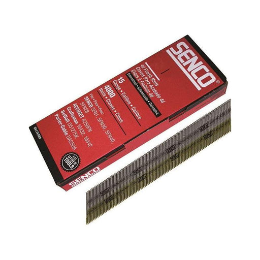 Senco Chisel Smooth Brad Nails Galvanised 15G x 50mm (Pack 4000) Senco - RockBottom Nothampton
