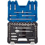 Draper Expert Combined MM/AF Socket Set, 3/8" Sq. Dr., Blue (41 Piece) Draper - Town Tools 