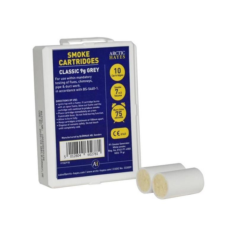Arctic Hayes Smoke Cartridges Classic 9g White (Pack 10) Arctic Hayes - RockBottom Northampton 