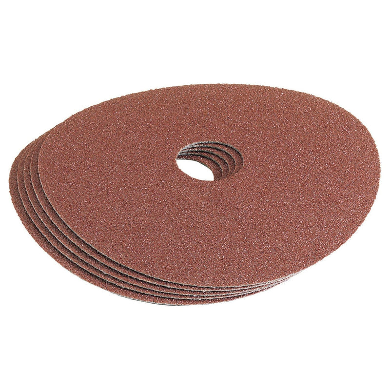 Draper Aluminium Oxide Sanding Disc, 115mm, 36 Grit (Pack of 5) Draper - Town Tools