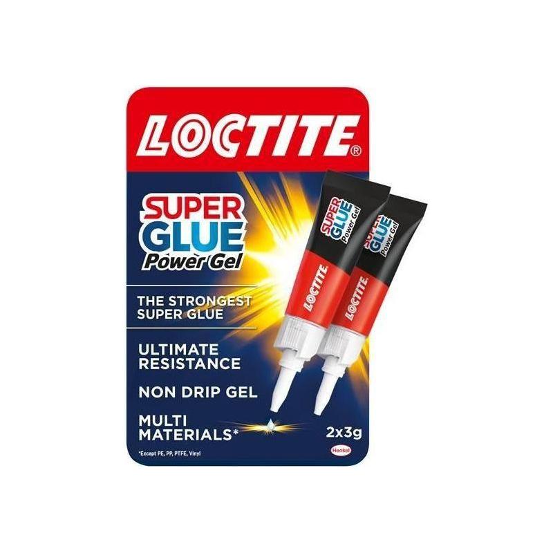 Loctite Super Glue Power Gel Tube 2 x 3g Loctite - RockBottom Northampton