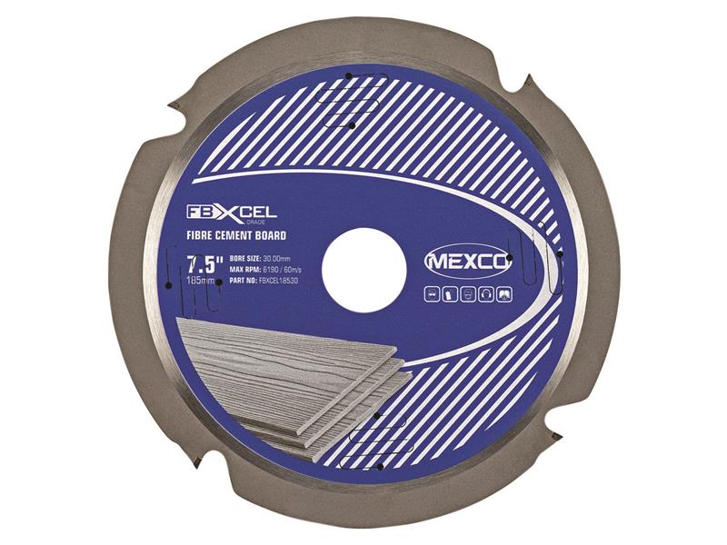 MEXCO - Fibre Cement Board PCD Blade 185 x 30mm x 4T