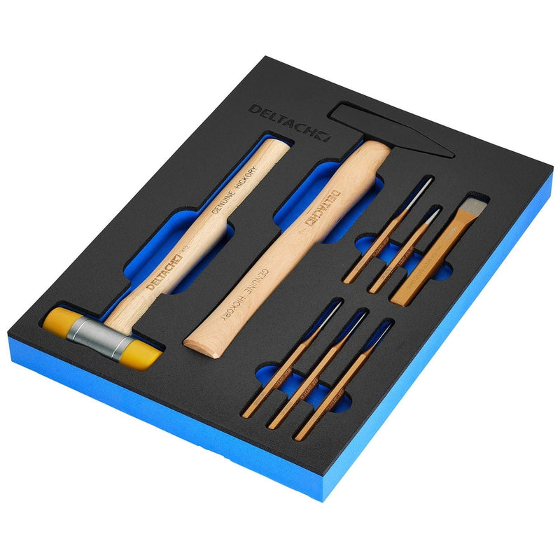 Draper Bunker Hammer and Pin Punch Set in EVA Foam Inlay (8 Piece) Draper - Town Tools