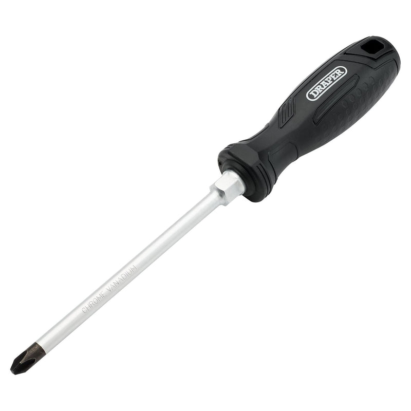 Draper Phillips Hard Grip Screwdriver, PH3 x 150mm Draper - Town Tools