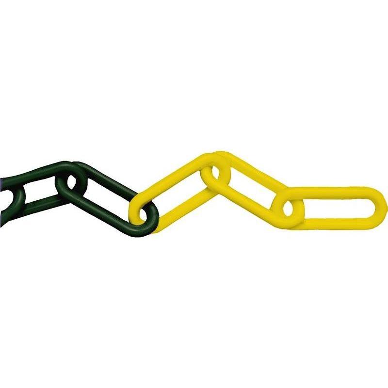 Faithfull Plastic Chain 8mm x 12.5m Yellow / Black Faithfull - RockBottom Northampton