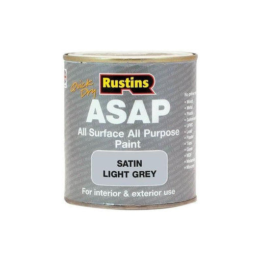 Rustins ASAP Paint Light Grey 500ml Rustins - RockBottom Nothampton